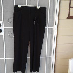 * Lane Bryant Black Slimming Slacks New Stretch 18